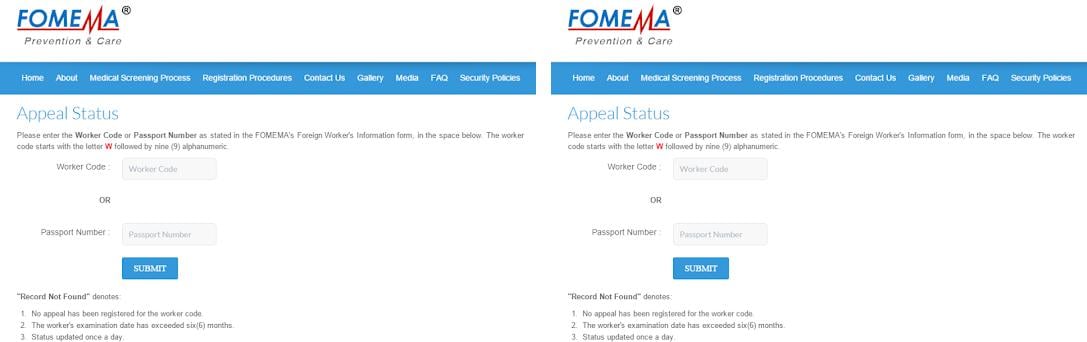 Medical Fomema Online Results Check : Fomema Login - Check the status